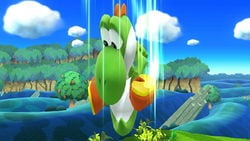 Yoshi's Yoshi Bomb in Super Smash Bros. for Wii U.