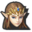 Zelda's stock icon in Super Smash Bros. for Nintendo 3DS / Wii U