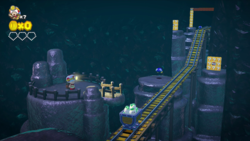 Mine Cart Tunnel Throwdown from Captain Toad: Treasure Tracker