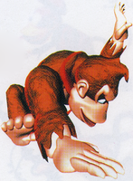 Artwork of Donkey Kong doing a Hand Slap