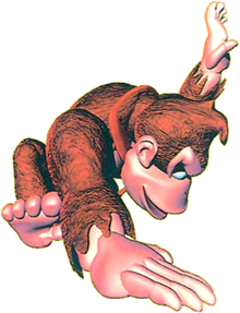 Artwork of Donkey Kong doing a Hand Slap