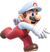 Artwork of Fire Mario, from Super Mario 3D World.