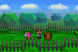 First Treasure Chest in Koopa Bros. Fortress of Paper Mario.