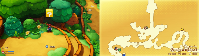 Block 5 in Conductor Island from Mario & Luigi: Brothership