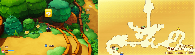 Block 5 in Conductor Island from Mario & Luigi: Brothership