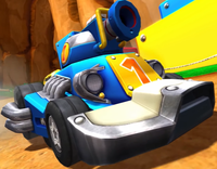 The Fusion Kart forms in the intro