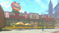 Fire Flower Diner in Mario Kart World