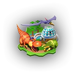 Dino Dino Jungle course icon from Mario Kart World