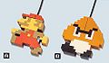 The Mario and Goomba dot sprites as computer mice. Manufactured by Banpresto[6]