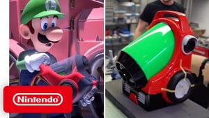Nintendo of America thumbnail for "Luigi's Mansion 3 — Behind the Poltergust G-00 with Volpin Props"