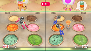 An ice cream minigame in Super Mario Party Jamboree – Nintendo Switch 2 Edition + Jamboree TV