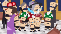 The Toad-like little mushroom people of Nova Scotia from the South Park episode "Royal Pudding".