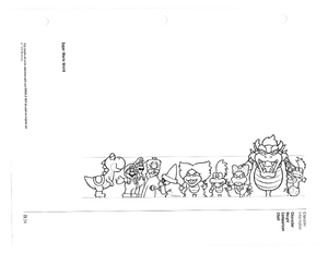 Second size chart of the 1993 Nintendo Character Manual.