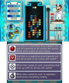 Beginner Stage 5 of Miracle Cure Laboratory in Dr. Mario: Miracle Cure
