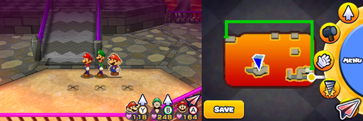 Location of the last 3 drill spots in Bowser's Castle.