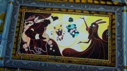 one of Augie's backstory mural at the Beacon Beach.