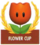 Mario Kart: Super Circuit promotional artwork: The Flower Cup emblem.