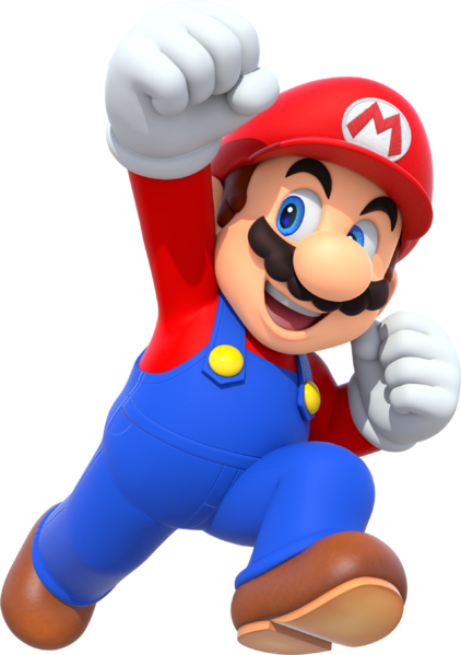 File:Mario Party 10 Mario running (transparent).png