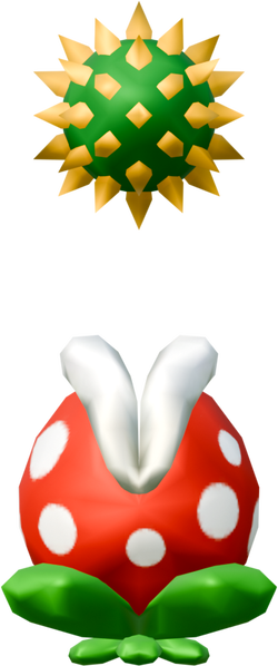 File:NSMBW Asset Model River Piranha Plant.png