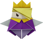 Character artwork for King Olly from Paper Mario: The Origami King