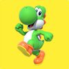 Yoshi card from Online Super Mario Memory Match-Up Game