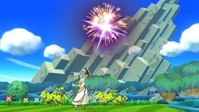 Palutena's Celestial Firework in Super Smash Bros. for Wii U.