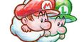 Picture of Baby Mario and Baby Luigi, shown as an answer to the fifth question in Trivia: Are you an expert Yoshi-ologist?