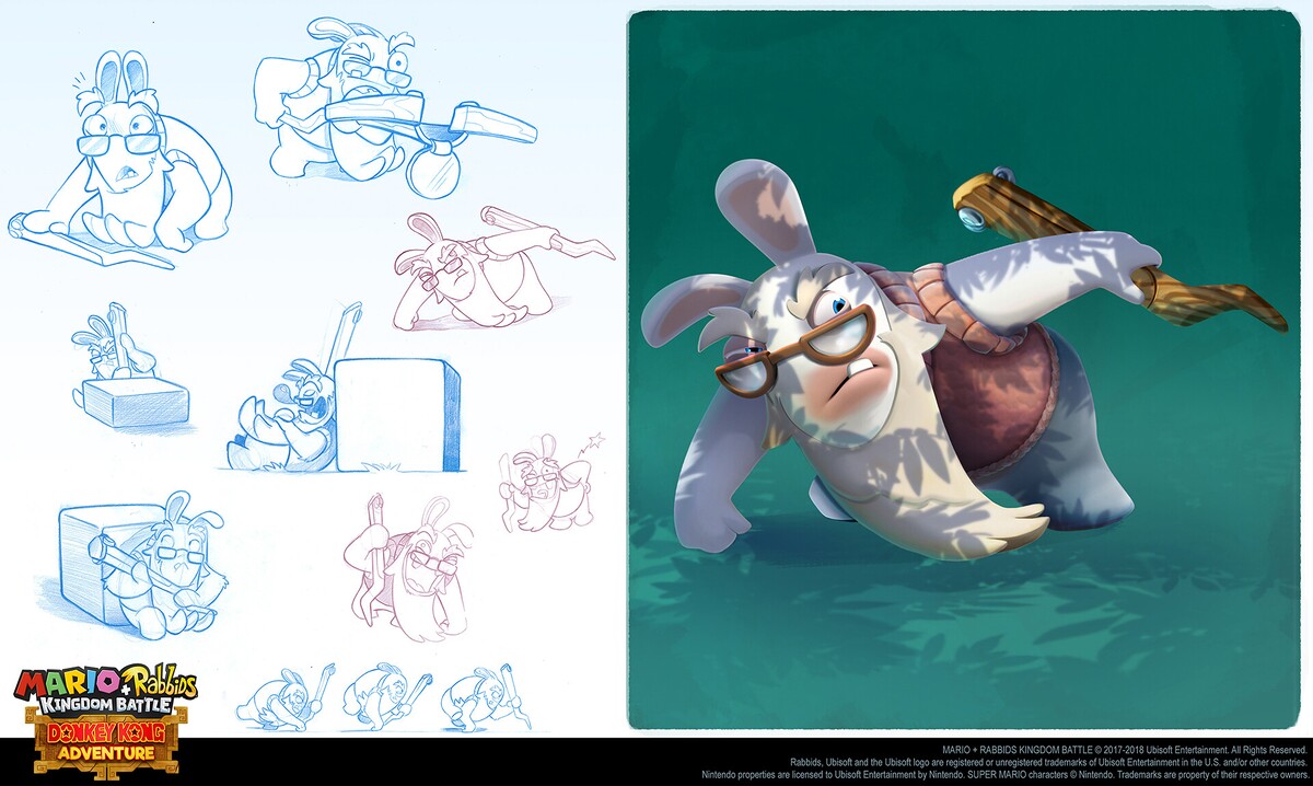 File:Pochet Fabio MRKB DKA concept art Rabbid Cranky d.jpg - Super ...