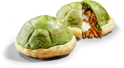 Green Shell Calzone Filled with Yakisoba & Cheese from Super Nintendo World