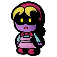 Artwork of the Twilight Shop manager's wife from Paper Mario: The Thousand-Year Door