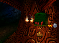 A set of red Banana Coins in Fungi Forest.