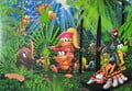 Artwork used for a puzzle based on Donkey Kong Country 2: Diddy’s Kong Quest