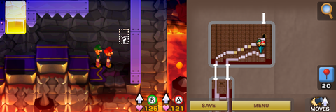 Location of the last hidden block in Bowser's Castle. Also last in the game.