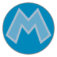 Ice Mario's emblem from Mario Kart Tour