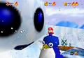 Mario at the Snowman's Head