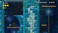 Luigi sighting in Icicle Tower from New Super Luigi U