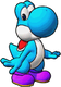 Sprite of Light-blue Yoshi's team image, from Puzzle & Dragons: Super Mario Bros. Edition.
