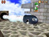 A Bullet Bill in Super Mario 64 DS