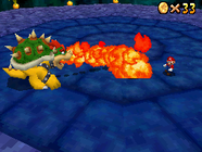 Bowser in the N64 version (left) and the DS version (right)