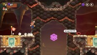 The second 10-flower coin in Badge Challenge Boosting Spin Jump II in Super Mario Bros. Wonder