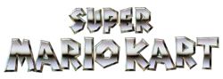 Logo of Super Mario Kart.