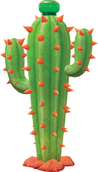 Artwork of a cactus from Super Mario Odyssey.