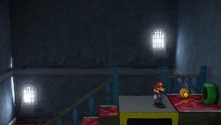 The new pipe in Hooktail Castle in the remake.