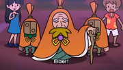 The Woods Watcher elder realizing that the seal has been broken