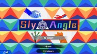 The title screen to Sly Angle