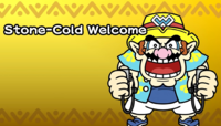 A stage intro in WarioWare: Move It!