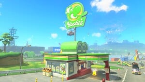 A Yoshi's location in Mario Kart World