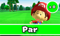 Baby Mario scores a Par