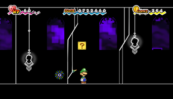 Second ? Block in Castle Bleck Interior of Super Paper Mario.