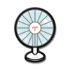 The icon for the Cluck-A-Pop prize "Electric Fan".
